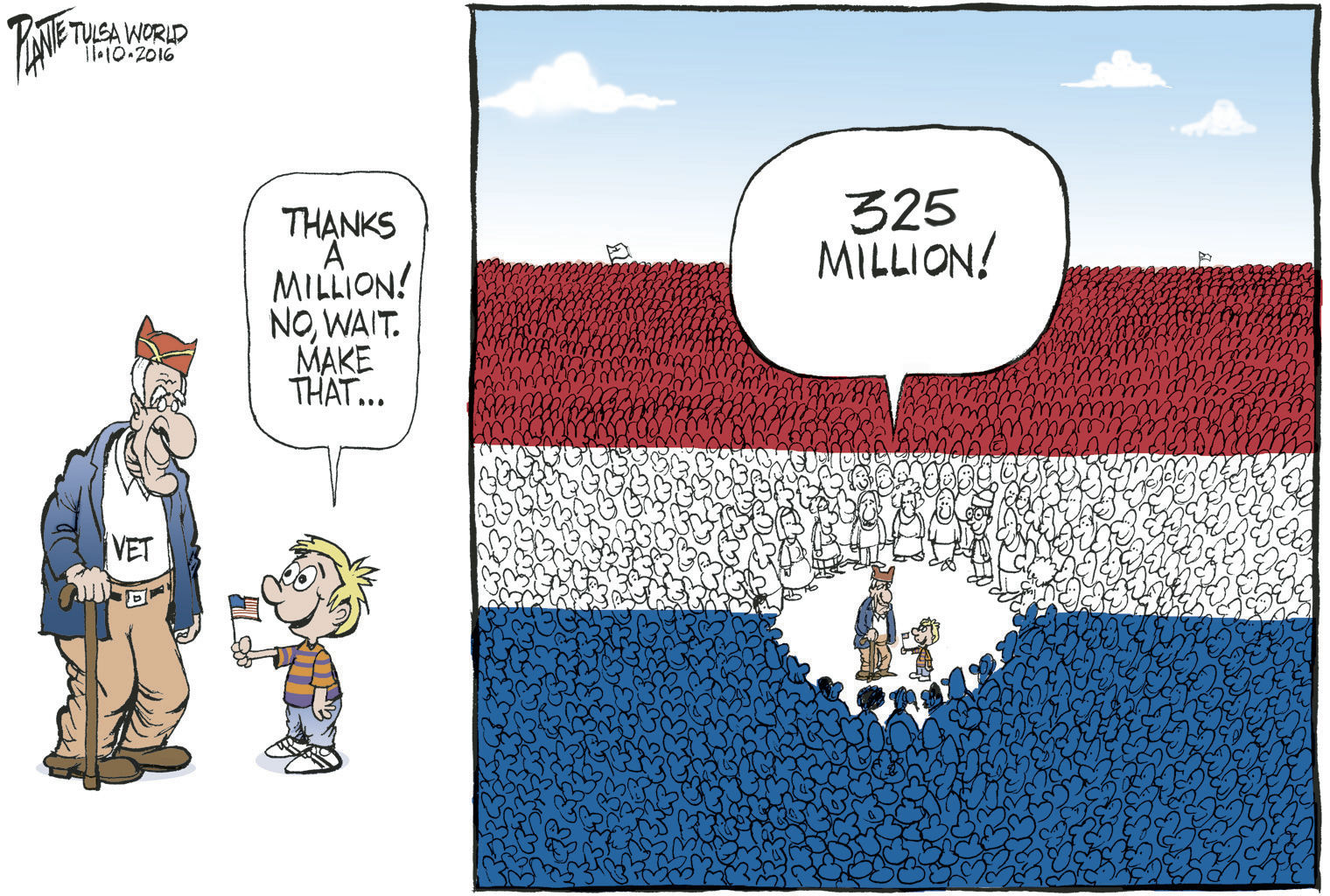 Bruce Plante Cartoon: Veterans Day 2016